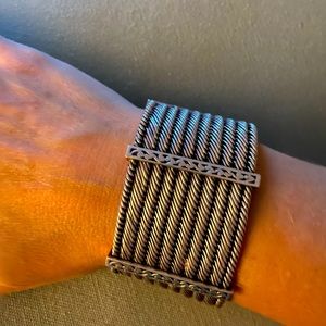 Vintage 925 Sterling Silver Woven Lois Hill Bracelet